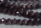 CCT313 15 inches 4mm faceted round cats eye beads wholesale