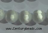 CCT390 15 inches 10mm faceted round cats eye beads wholesale