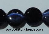 CCT528 15 inches 10mm flat round cats eye beads wholesale