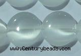 CCT540 15 inches 12mm flat round cats eye beads wholesale