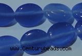 CCT678 15 inches 8*10mm oval cats eye beads wholesale