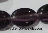 CCT733 15 inches 10*14mm oval cats eye beads wholesale