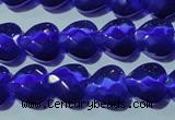 CCT974 15 inches 12*12mm faceted heart cats eye beads wholesale