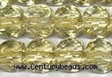 CCU1050 15 inches 8mm faceted cube citrine beads