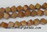 CCU110 15.5 inches 6*6mm cube grain stone beads wholesale