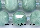 CCU1290 15 inches 9mm - 10mm faceted cube amazonite beads