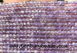 CCU1602 15 inches 2.5mm faceted cube light amethyst beads