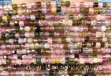 CCU1643 15 inches 2.5mm faceted cube tourmaline gemstone beads