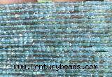 CCU1653 15 inches 2.5mm faceted cube blue apatite beads
