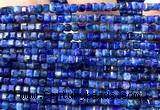 CCU1656 15 inches 2.5mm faceted cube blue kyanite beads