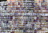 CCU1664 15 inches 2.5mm faceted cube fluorite beads wholesale