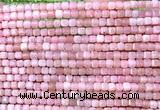 CCU1670 15 inches 2.5mm faceted cube Chinese pink opal beads