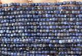 CCU1678 15 inches 2.5mm faceted cube sapphire gemstone beads