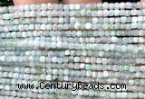 CCU1689 15 inches 2.5mm faceted cube amazonite beads wholesale