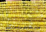 CCU1698 15 inches 2.5mm faceted cube yellow agate beads
