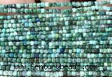 CCU1712 15 inches 2.5mm faceted cube chrysocolla gemstone beads
