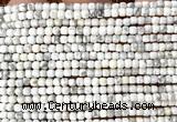 CCU1720 15 inches 2.5mm faceted cube white howlite turquoise beads