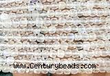 CCU1827 15 inches 4mm faceted cube white moonstone beads