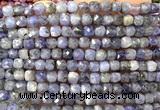 CCU1864 15 inches 4mm faceted cube tanzanite gemstone beads