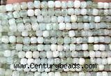 CCU1892 15 inches 4mm faceted cube New jade beads wholesale