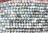 CCU1914 15 inches 4mm faceted cube larimar gemstone beads