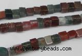 CCU26 15.5 inches 5*5mm cube Indian agate beads wholesale