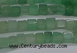 CCU307 15.5 inches 4*4mm cube green aventurine beads wholesale