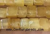 CCU451 15.5 inches 4*4mm cube yellow aventurine beads wholesale