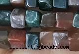 CCU459 15.5 inches 4*4mm cube Indian agate beads wholesale