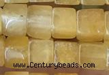 CCU480 15.5 inches 6*6mm cube yellow aventurine beads wholesale