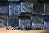 CCU488 15.5 inches 6*6mm cube blue dumortierite beads wholesale