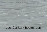 CCU516 15.5 inches 4*13mm cuboid white crystal beads wholesale