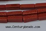 CCU727 15.5 inches 4*13mm cuboid goldstone beads wholesale