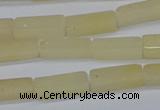 CCU730 15.5 inches 4*13mm cuboid yellow jade beads wholesale