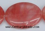 CCY161 15.5 inches 35*45mm oval cherry quartz beads wholesale