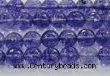 CCY602 15.5 inches 8mm faceted round blue cherry quartz beads