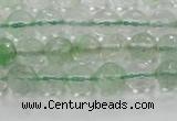 CCY611 15.5 inches 6mm faceted round green cherry quartz beads