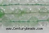 CCY612 15.5 inches 8mm faceted round green cherry quartz beads