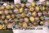 CCY644 15.5 inches 12mm round volcano cherry quartz beads