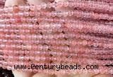 CCY680 15 inches 4mm round cherry quartz beads wholesale