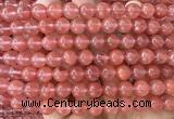 CCY682 15 inches 8mm round cherry quartz beads wholesale