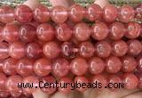 CCY684 15 inches 12mm round cherry quartz beads wholesale