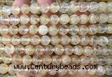 CCY702 15 inches 8mm round yellow watermelon beads