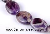 CDA02 15*20mm oval dogtooth amethyst quartz beads Wholesale