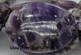 CDA12 15.5 inches 35*50mm oval dogtooth amethyst quartz beads