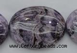 CDA304 15.5 inches 30*40mm oval dyed dogtooth amethyst beads