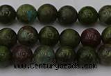 CDB300 15.5 inches 4mm round dragon blood jasper beads wholesale