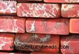 CDE1481 15.5 inches 4*13mm cuboid sea sediment jasper beads