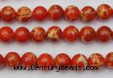 CDE2000 15.5 inches 4mm round dyed sea sediment jasper beads