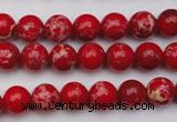 CDE2022 15.5 inches 4mm round dyed sea sediment jasper beads